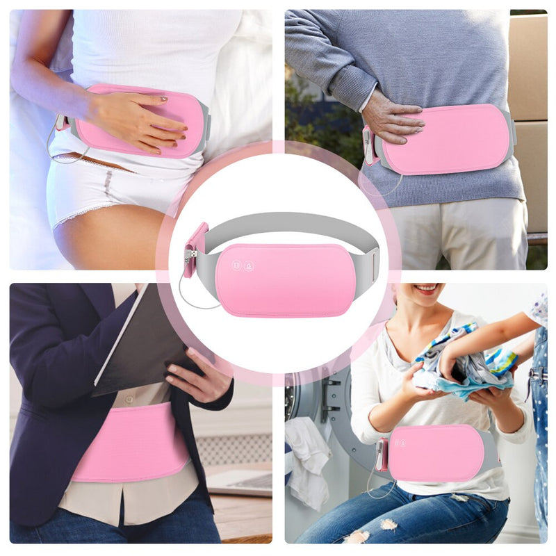 Almofada de aquecimento menstrual  cinto que aliviar a dor menstrual compressa quente massageador