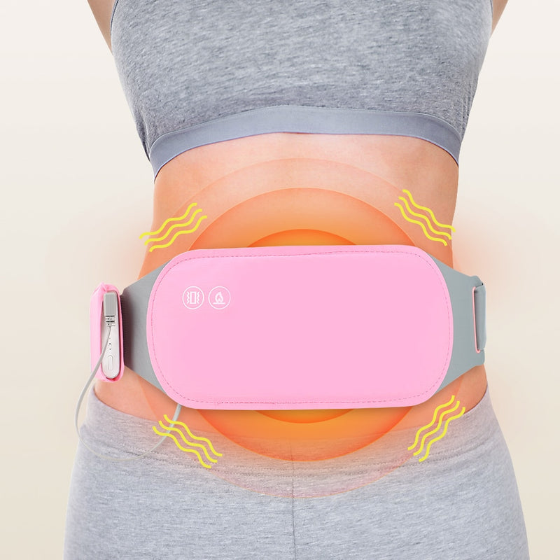 Almofada de aquecimento menstrual  cinto que aliviar a dor menstrual compressa quente massageador
