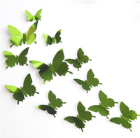 Conjunto de 12 Borboletas em Adesivo 3D