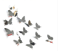 Conjunto de 12 Borboletas em Adesivo 3D