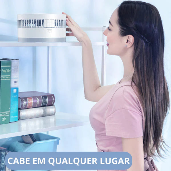 Ventilador Portátil Silencioso Inteligente - 5% DE DESCONTO NO PIX
